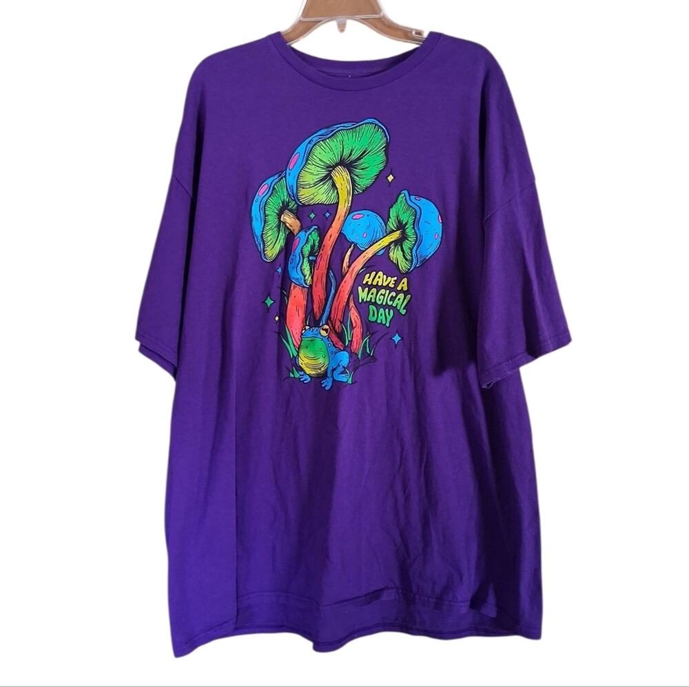 Dom Mushroom Psychadelic T-shirt Purple Size 3XL